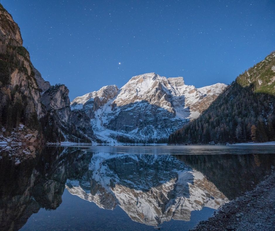 Sternenhimmel am Pragser Wildsee