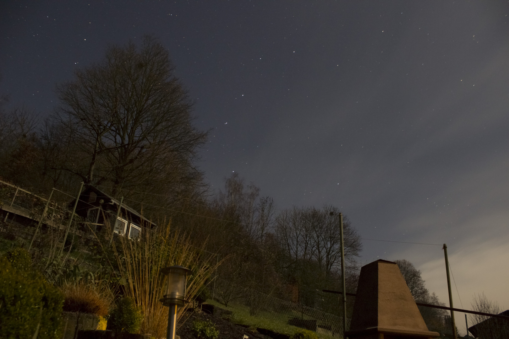 Sternenhimmel bei Vollmond