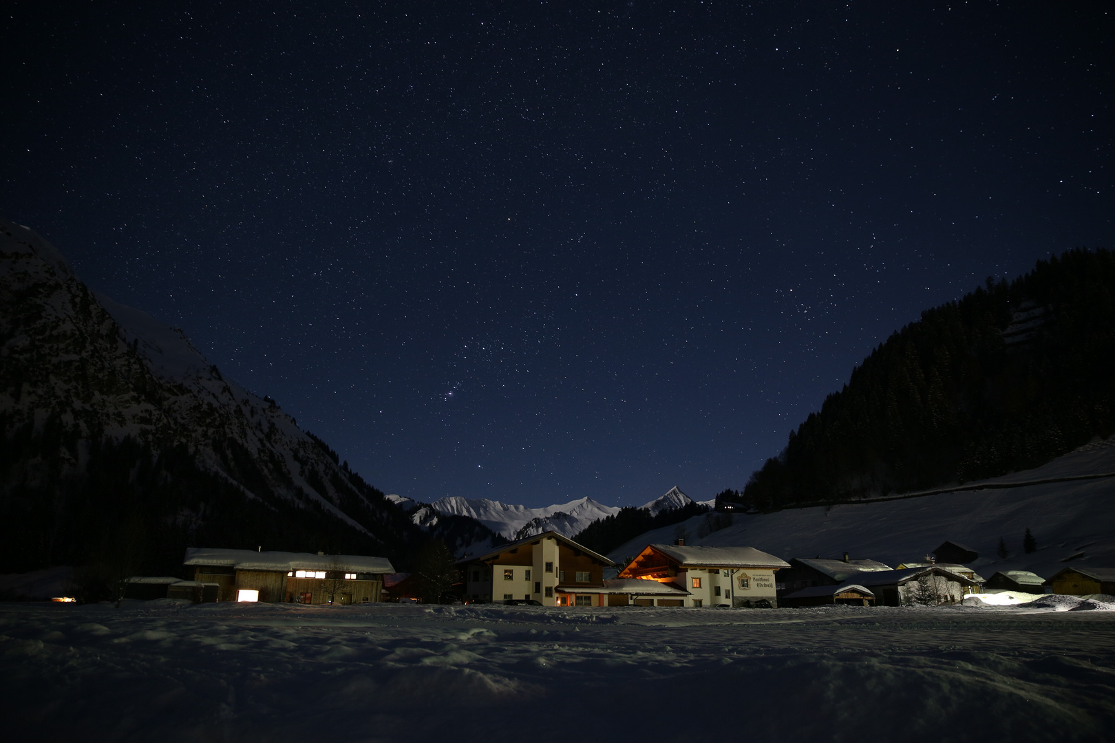 Sternenhimmel im Kleinwalsertal