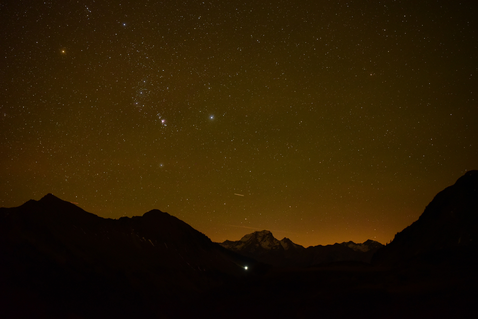 Sternenhimmel in den Alpen 