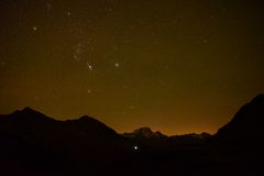 Sternenhimmel in den Alpen 