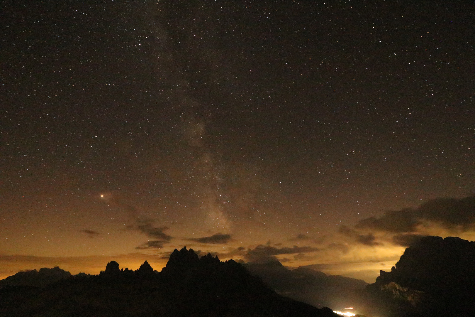 Sternenhimmel in den Dolomiten