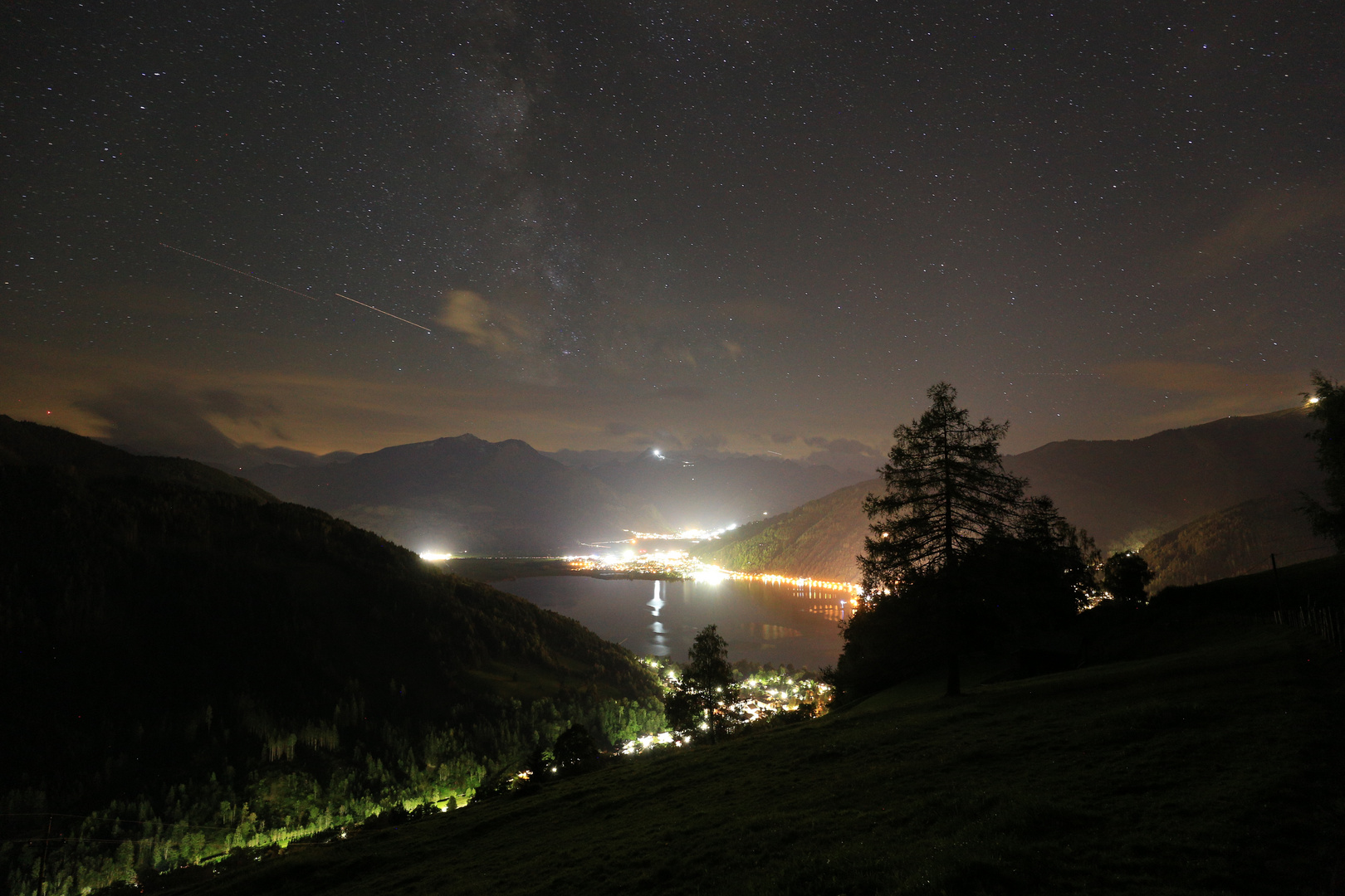 Sternenhimmel in der Nähe von Zell am See