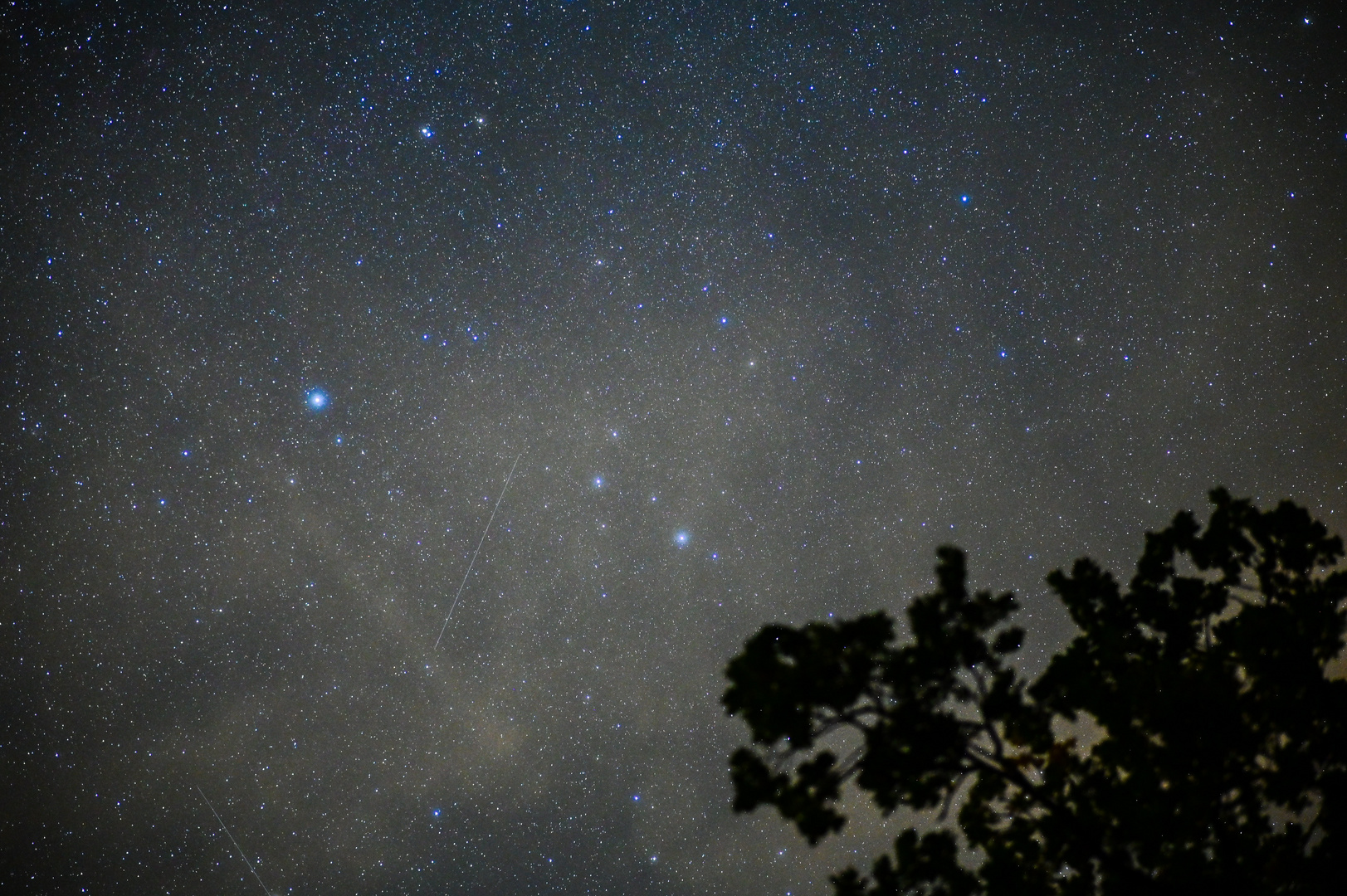 Sternenhimmel in der Sternschnuppennacht