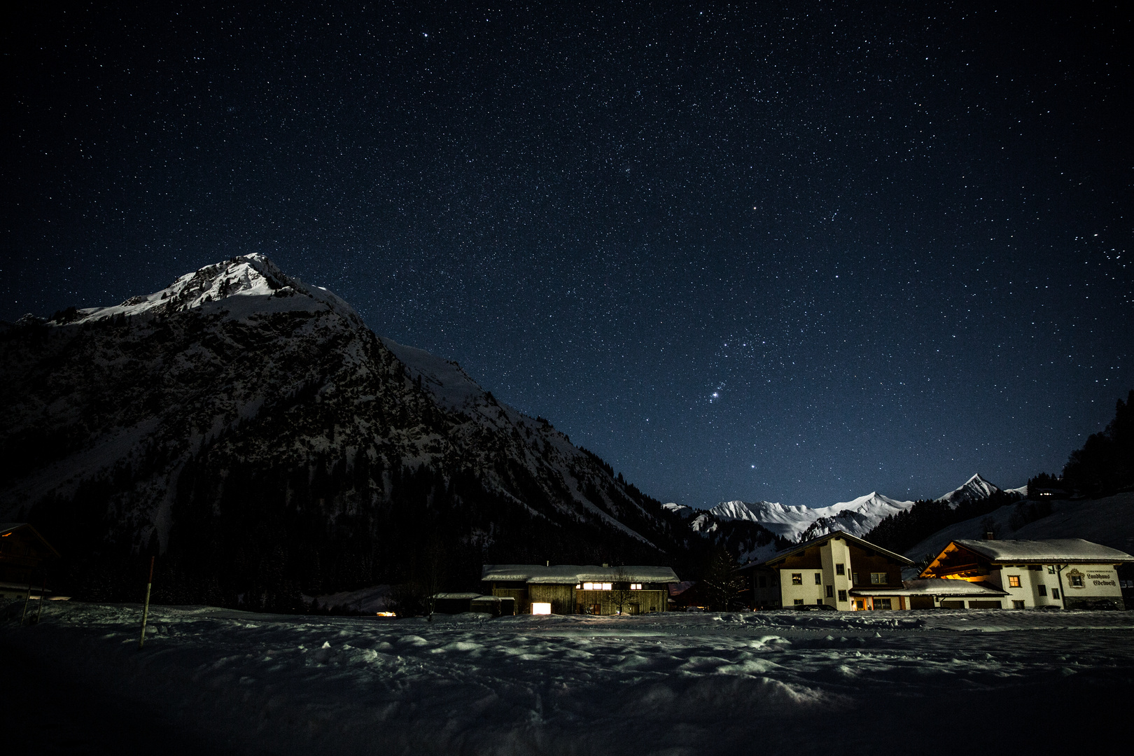 Sternenhimmel Kleinwalsertal