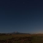 Sternenhimmel mit dem Berg Erciyes