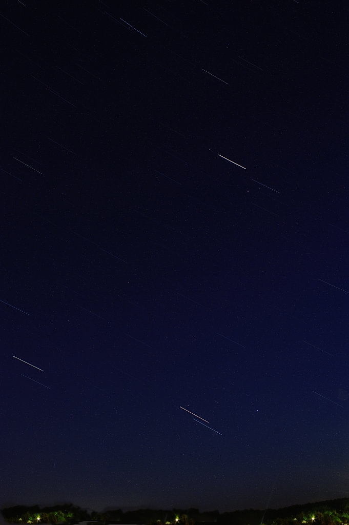 Sternenhimmel mit Langzeitbelichtung