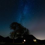Sternenhimmel mit Milchstrasse über dem Appenzell