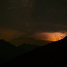 Sternenhimmel mit Wetterleuchten 