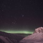 Sternenhimmel, Nordlicht, Polarnacht: Spitzbergen