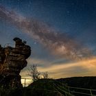 Sternenhimmel über Burg Drachenfels