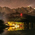 Sternenhimmel über dem Eibsee 