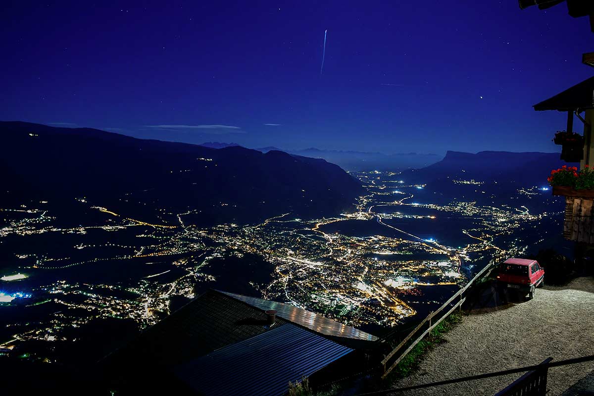 Sternenhimmel über dem Etschtal 