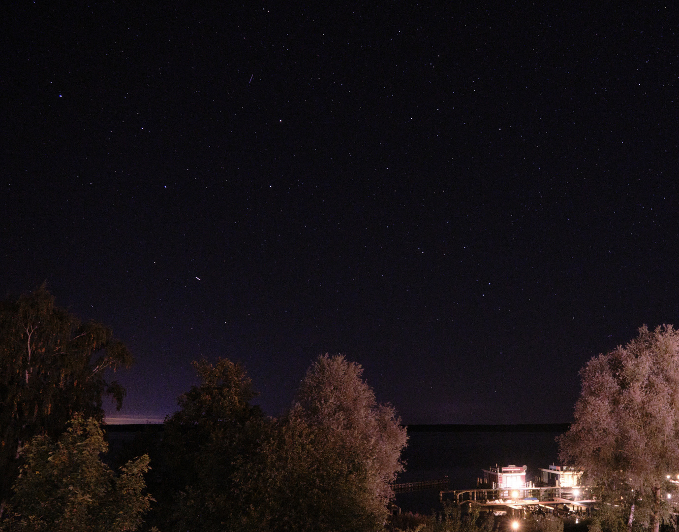 Sternenhimmel über dem Fleesensee