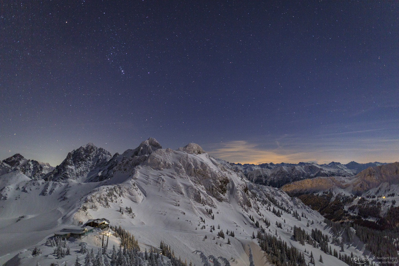 Sternenhimmel über dem Füssener Jöchle