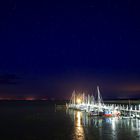 Sternenhimmel über dem Hafen Rantum