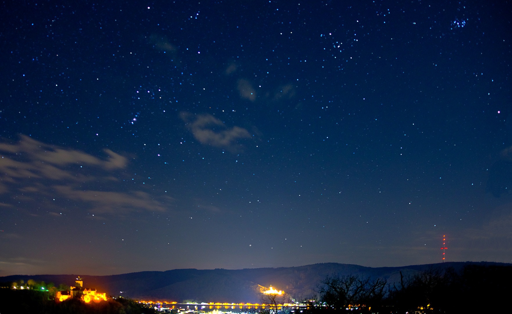 Sternenhimmel über dem Mittelrhein