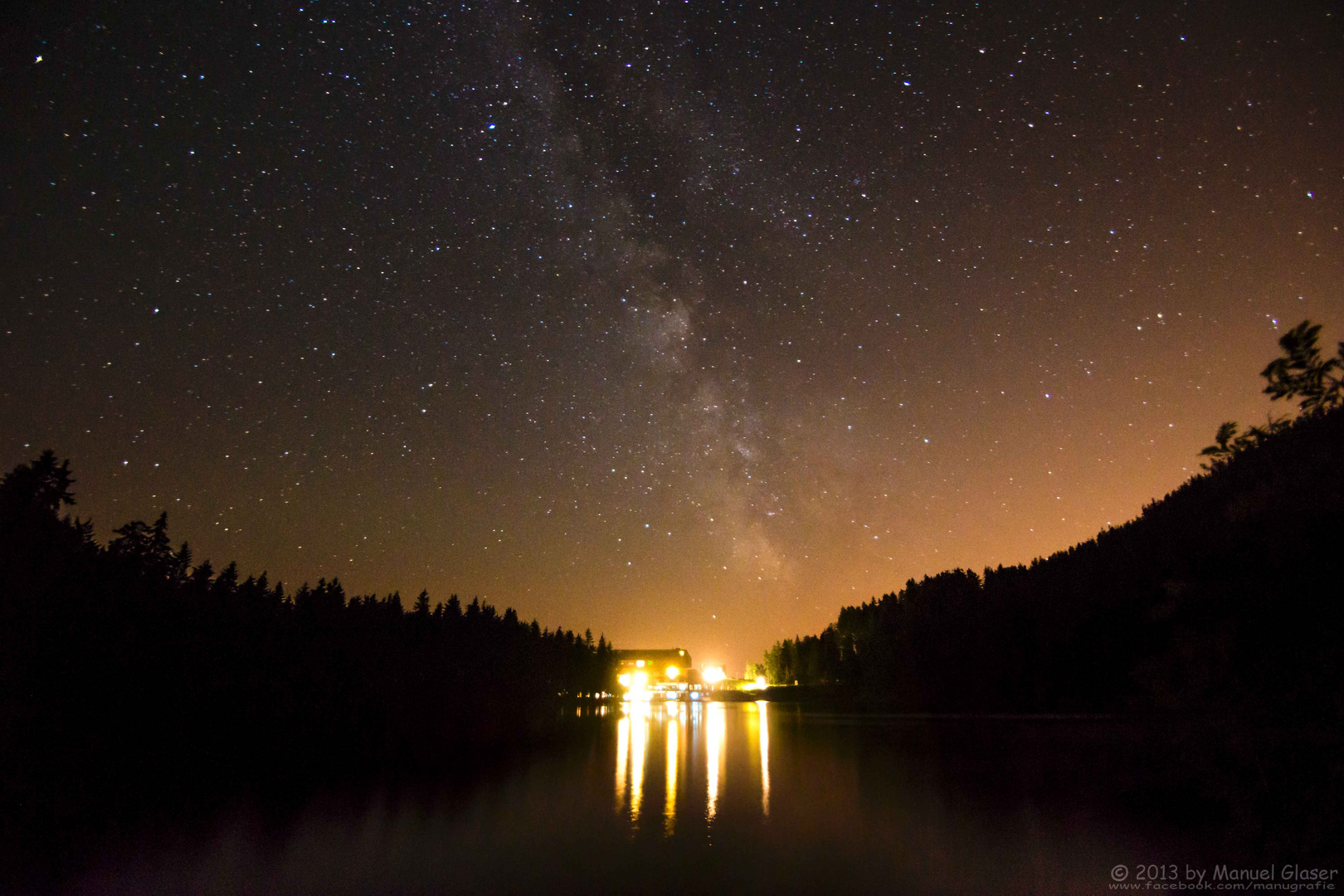 Sternenhimmel über dem Mummelsee