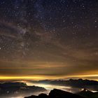 Sternenhimmel über dem Piz Boe Dolomiten
