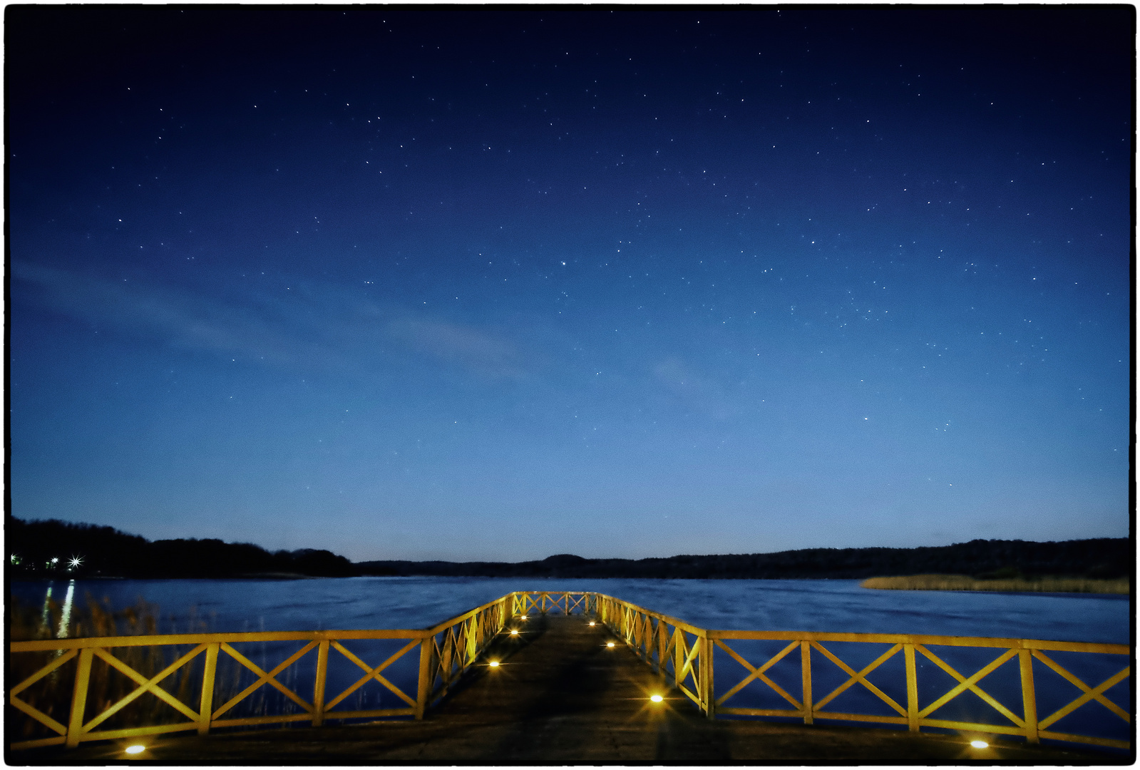 Sternenhimmel über dem Schmachter See