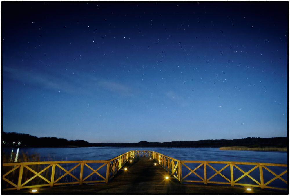 Sternenhimmel über dem Schmachter See