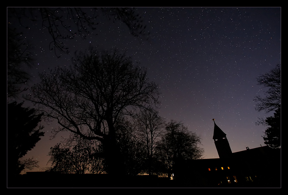 Sternenhimmel über der Burg Teck