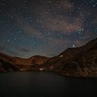 Sternenhimmel über der Laguna Negra in der Nähe von Bariloche 