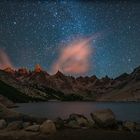 Sternenhimmel über der Laguna Toncek (Refugio Frey) in der Nähe von Bariloche