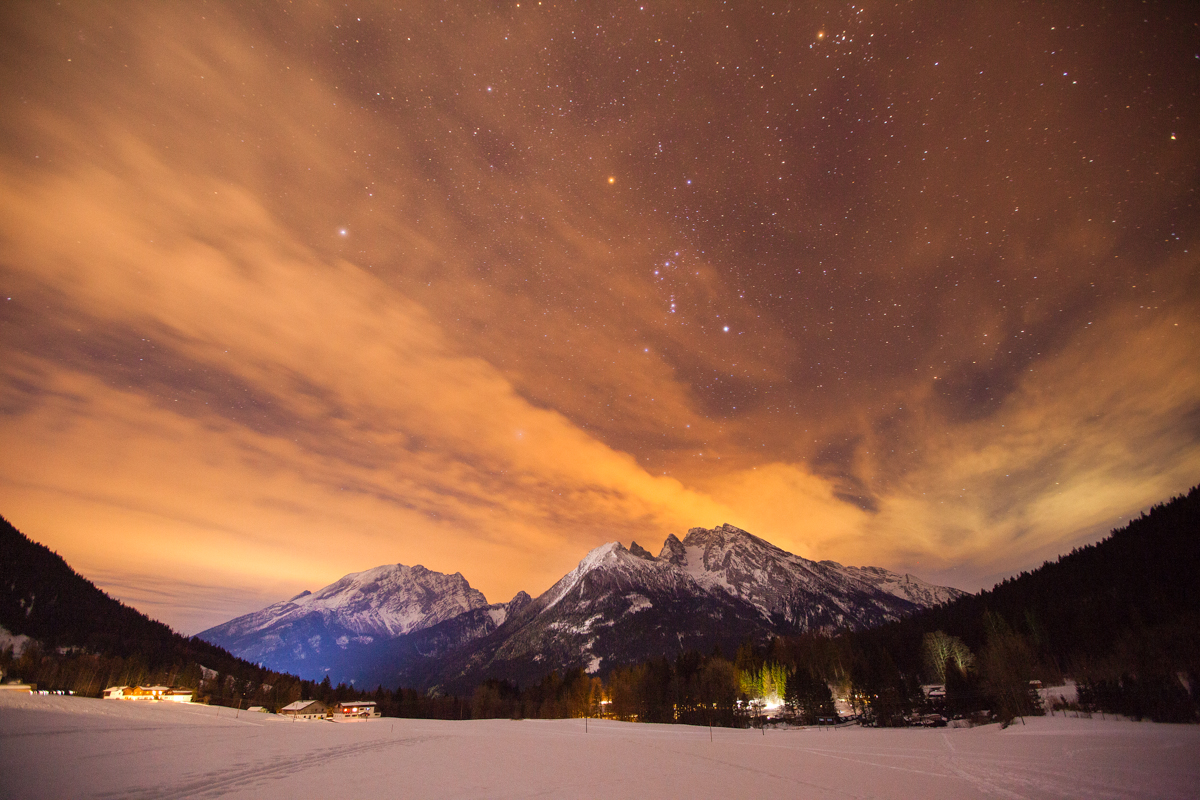 Sternenhimmel über der Ramsau