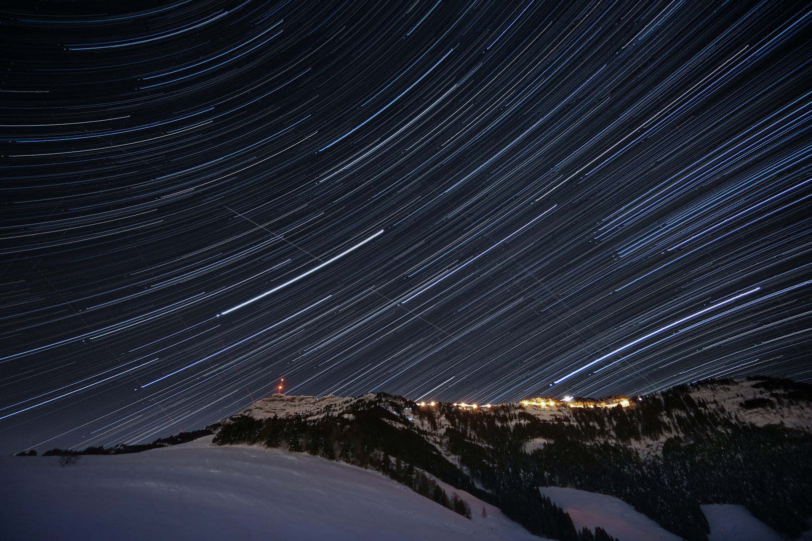 Sternenhimmel über der Rigi