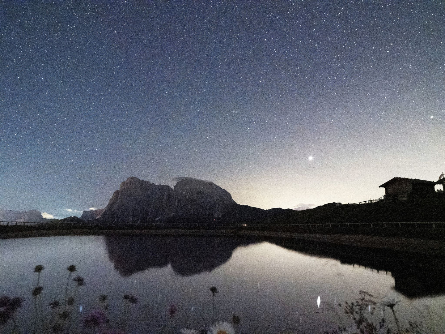 Sternenhimmel über der Seiser Alm