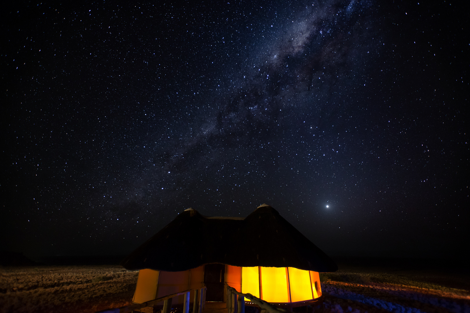 Sternenhimmel über der Sossus Dune Lodge...