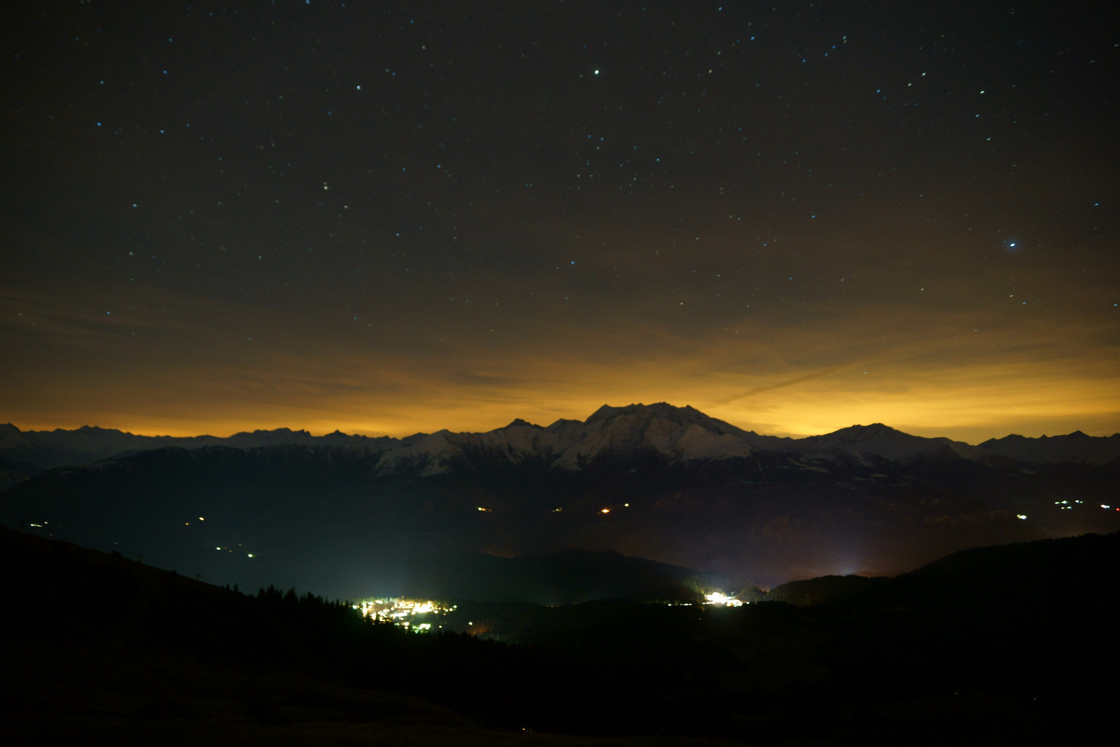 Sternenhimmel über der Surselva