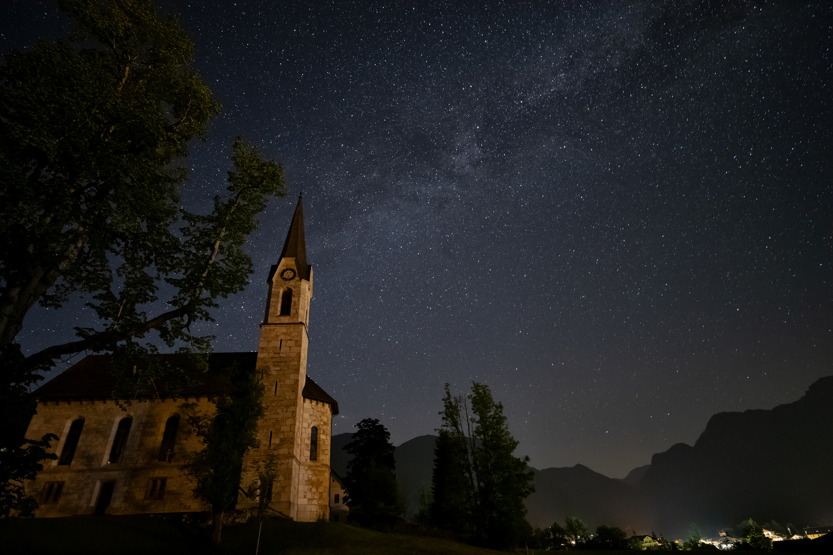 Sternenhimmel über Gosau