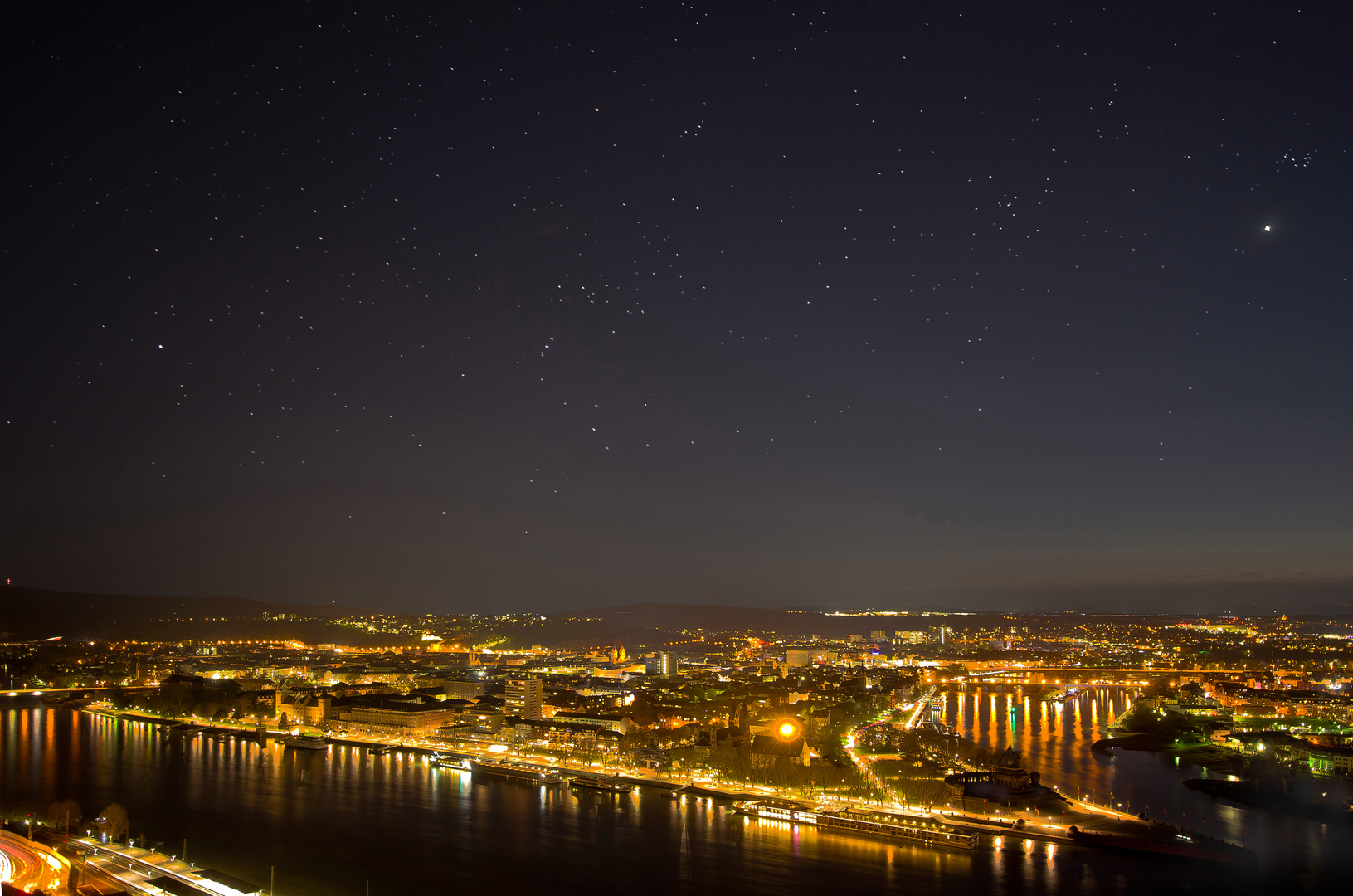 Sternenhimmel über Koblenz