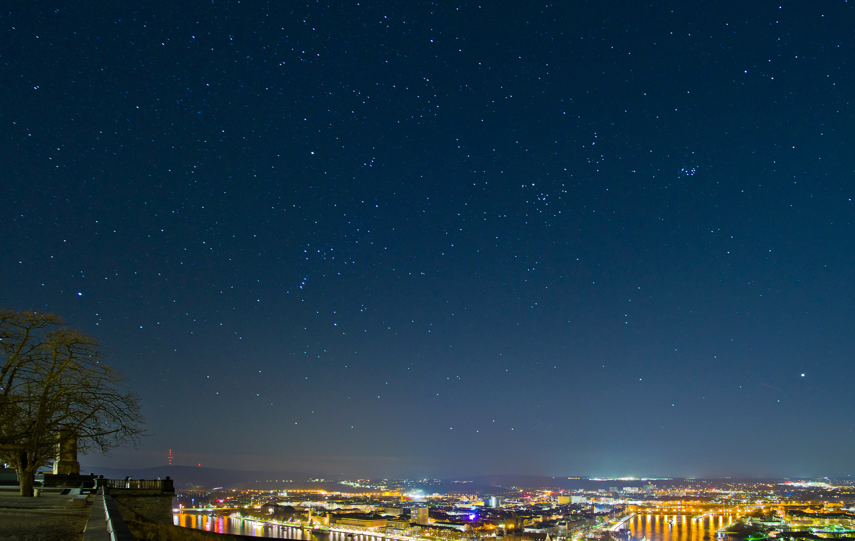 Sternenhimmel über Koblenz