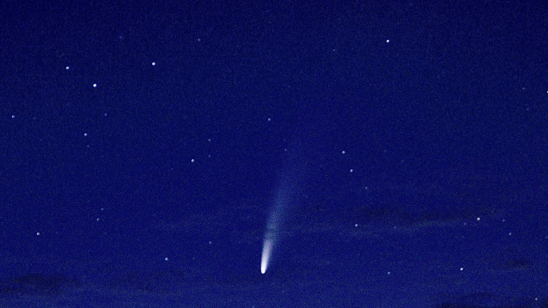 Sternenhimmel über Langeoog / Komet Neowise