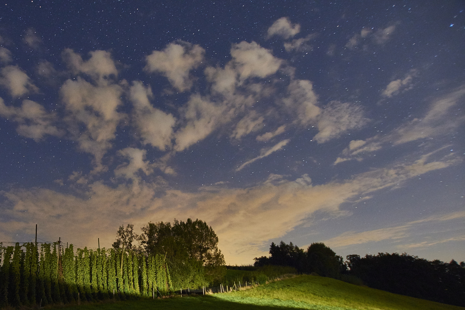 Sternenhimmel über Oberschwaben