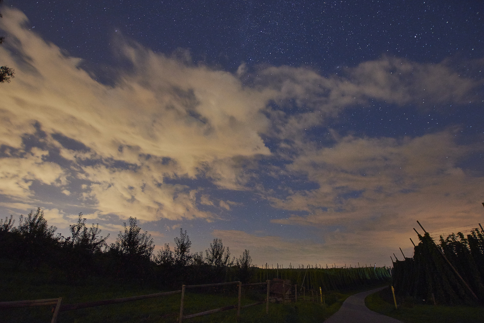 Sternenhimmel über Oberschwaben