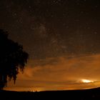 Sternenklare Nacht mit aufkommendem Gewitter