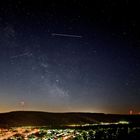 Sternenklare Nacht, untere Mosel, Koblenz-Güls