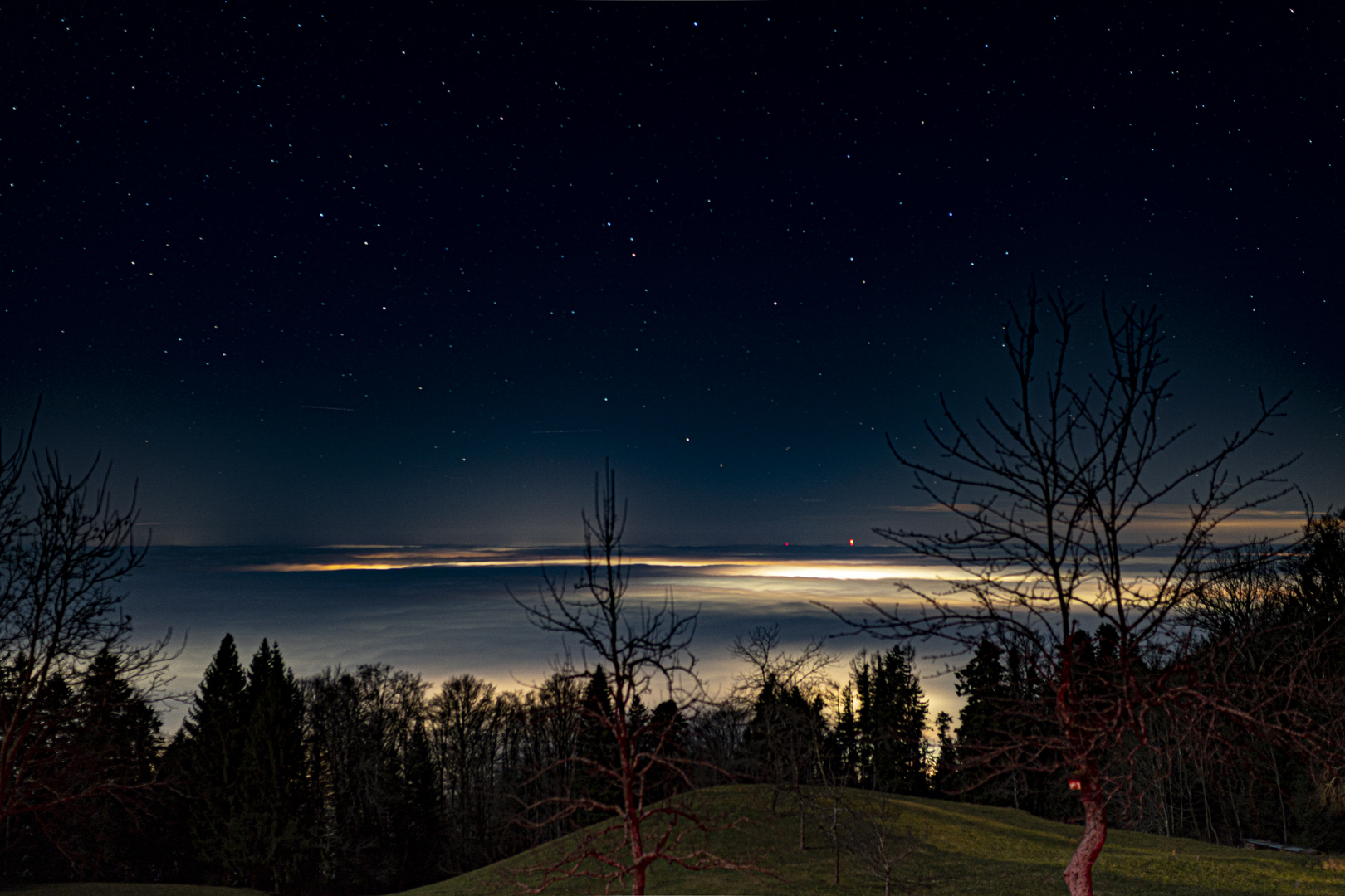 Sternennacht am Pfänder