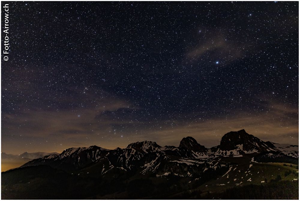 Sternennacht im Naturpark Gantrisch