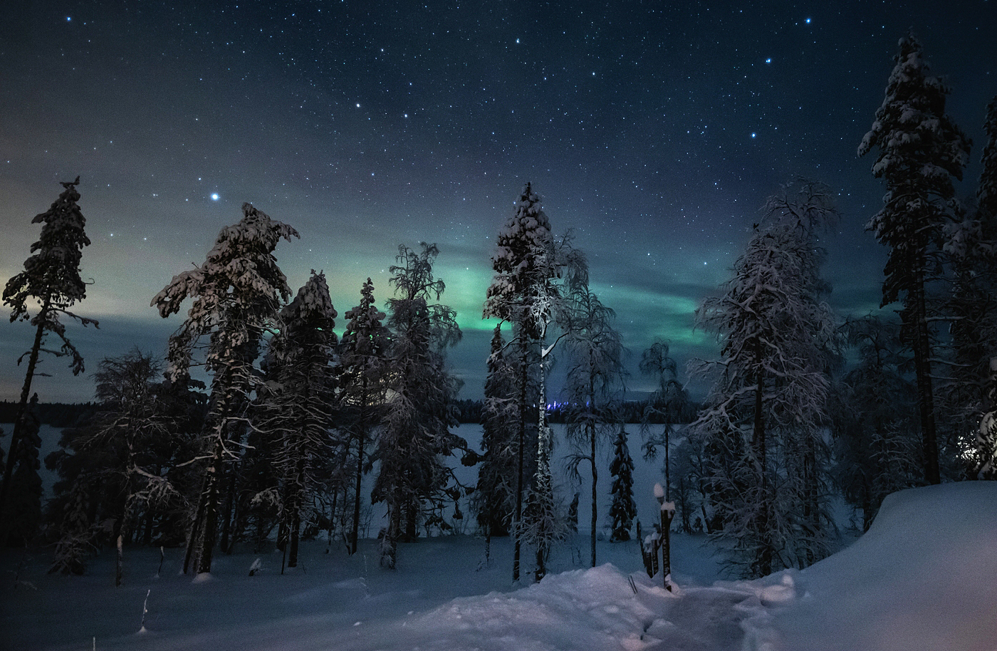 Sternennacht in Lappland