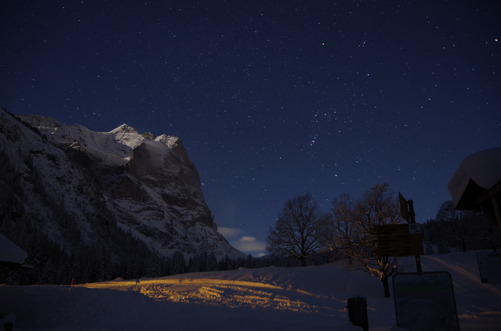 Sternhimmel über dem Wetterhorn