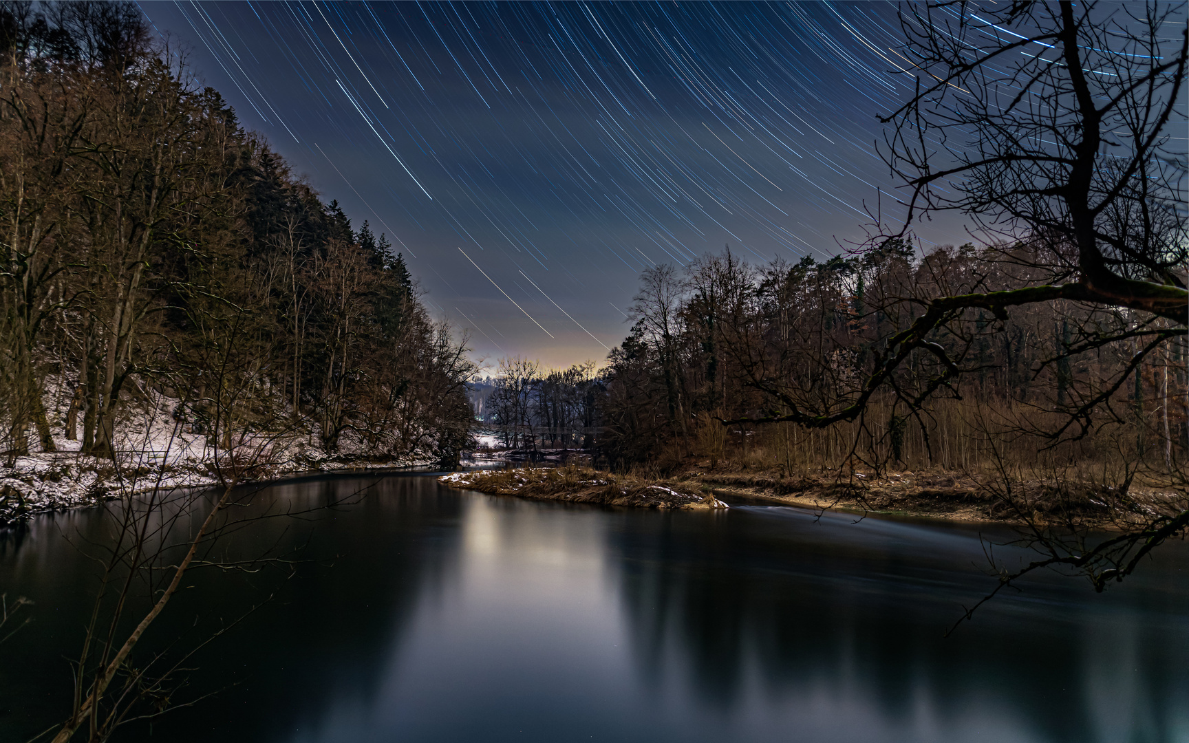 Sternkreise über der jungen Donau