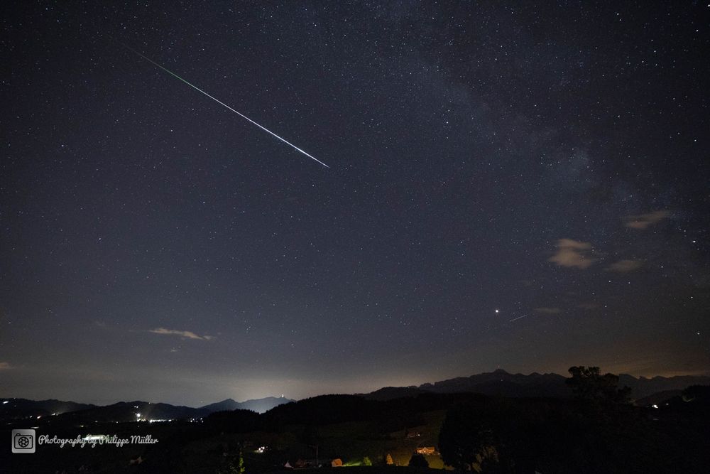 Sternschnuppe Foto & Bild landschaften, himmel, langzeitbelichtung