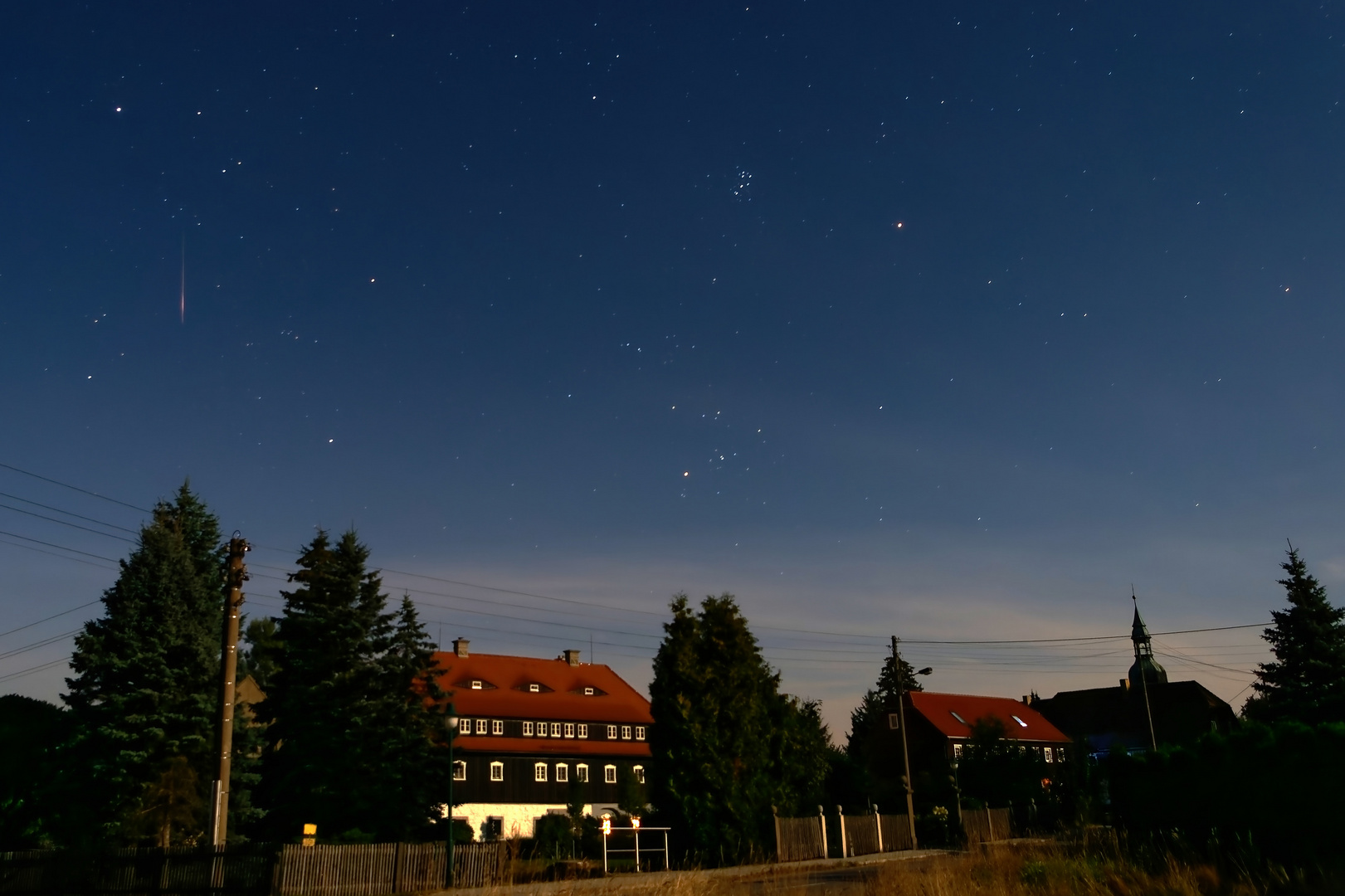 Sternschnuppe über Schönbach