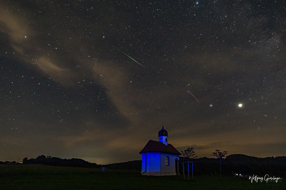 Sternschnuppen Nacht über Bayern