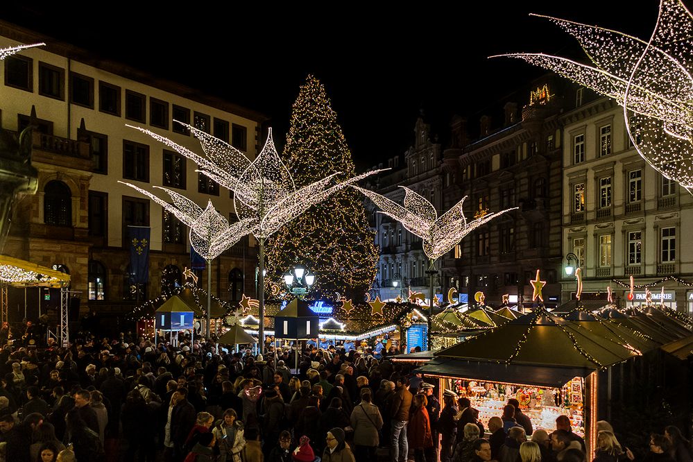 Sternschnuppenmarkt WIESBADEN Foto & Bild nachtaufnahme, wiesbaden, weihnachtsmärkte Bilder
